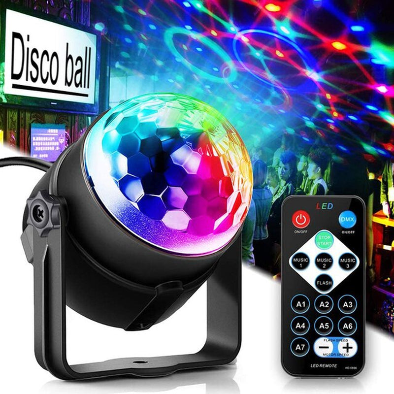 Disco Party Lights Strobe LED DJ Ball Sound Activated Bulb Dance Lamp Decoration